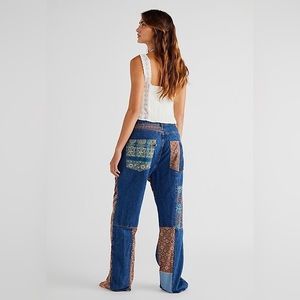 Free People by Dr. Collectors Patched Jeans